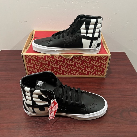 Vans SK8 Hi, Classic Tumble, VNOA38GEUBC, Black & White - Picture 6 of 12